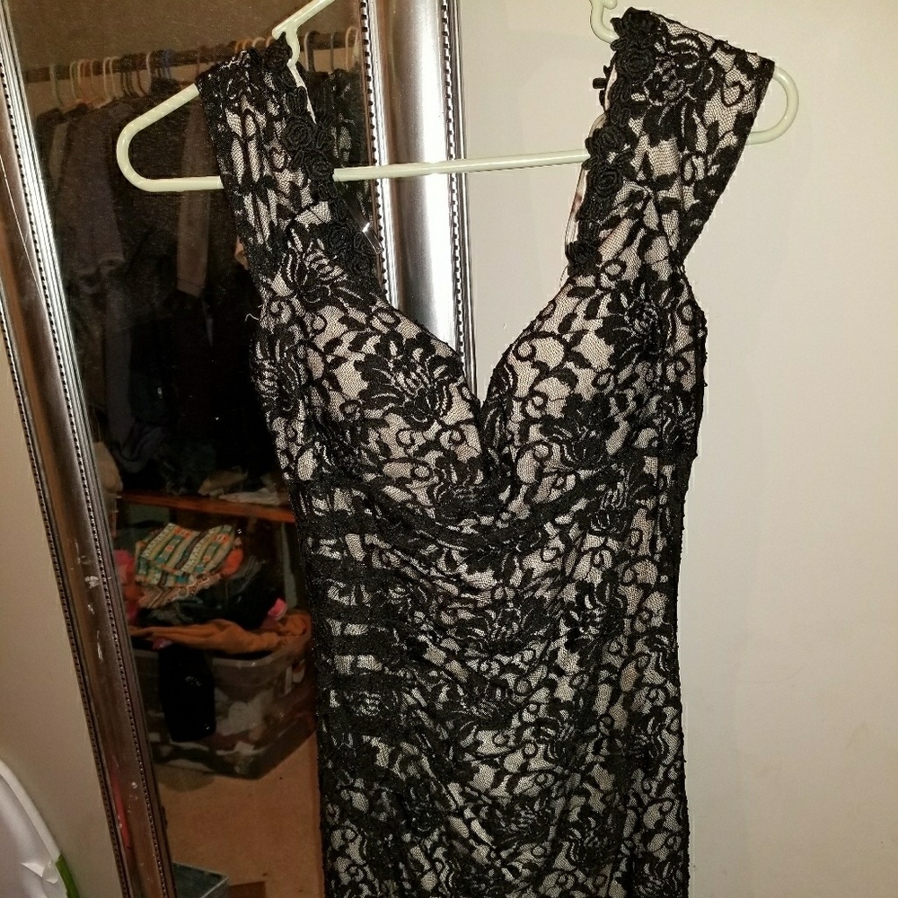 vice boutique lace dress with nude color undertone